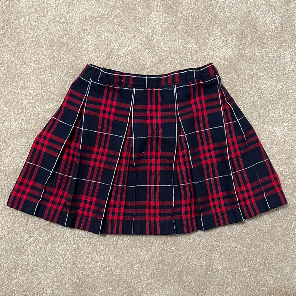 Land’s End Plaid Skirt